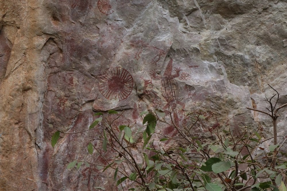 A documented rock-art panel at Kabra Pahar